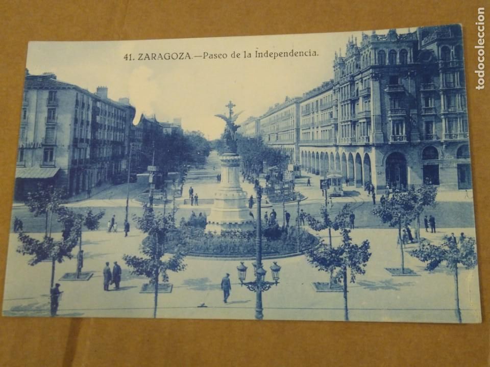 Postales: 41 Zaragoza. Paseo de la Independencia  Sin circular. - Foto 1