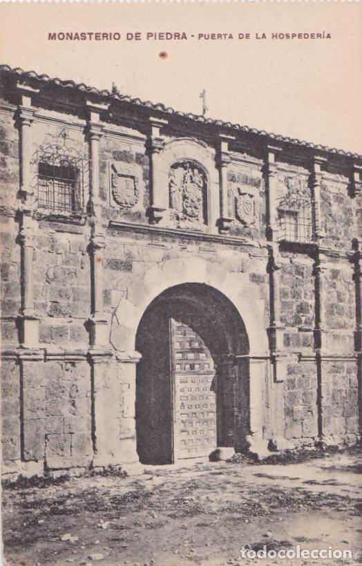 Postkarten: MONASTERIO DE PIEDRA, PUERTA DE LA HOSPERIA - M.RAMOS Y COBOS FOT. - S/C