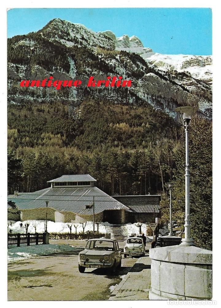 Postales: CANFRANC N&ordm; 14 IGLESIA NUEVA Y BARRANCO ESTIVELLA .- EDICIONES SICILIA / SIMCA 1000