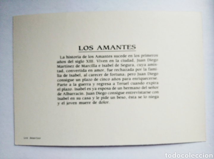 Postales: Postal Teruel los amantes - Foto 2