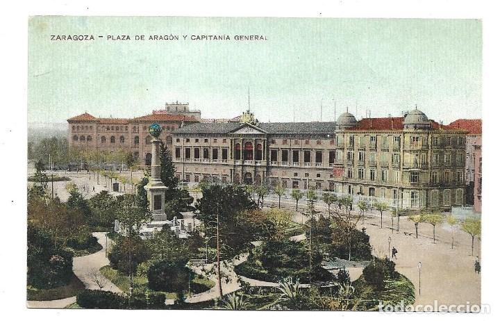Postkarten: A100-FOTO -POSTAL ANTIGUA -ZARAGOZA - PLAZA DE ARAGON CAPITANIA GENERAL- NUEVA S/c.