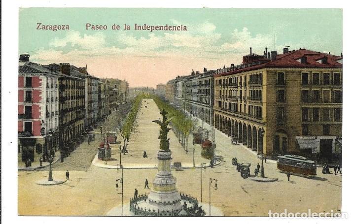 Postkarten: A100-FOTO -POSTAL ANTIGUA DE -ZARAGOZA -  PASEO DE LA INDEPENDENCIA- NUEVA S/c