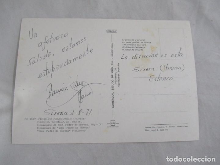 Postales: Hecho, Siresa - Escrita - Foto 2