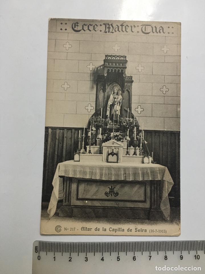 Postcards: POSTAL. ALTAR DE LA CAPILLA DE SEIRA. FOTOTIPIA BRUNNER. H. 1915?.