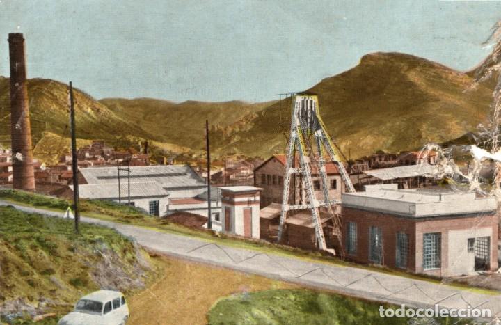 Postkarten: utrillas. miner&iacute;a. vista de la mina del pozo. coloreada. rae