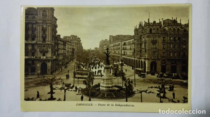 Postales: POSTAL ZARAGOZA, PASEO DE LA INDEPENDENCIA - Foto 1
