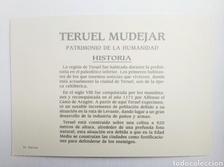 Postales: Postal Teruel el torico Teruel mudejar - Foto 2