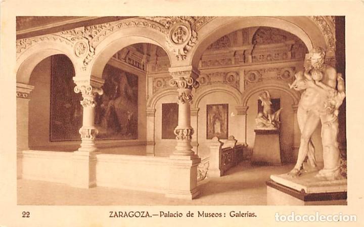 Postkarten: ZARAGOZA.- PALACIO DE MUSEOS: GALER&Iacute;AS