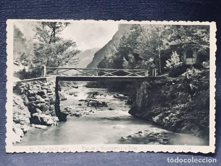 Postales: postal 32 valle de ordesa puente y monumento a briet ed arribas inscrita no circulada