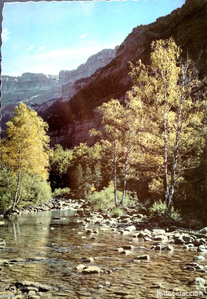 Postales: Parque de Ordesa. 312 Paisaje desde el Arazas. Garc&iacute;a Garrabella. Nueva. Color