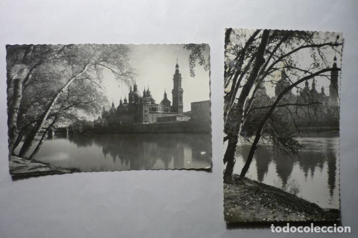 Postales: lote postales zaragoza-templo pilar --escrita y circulada&iexcl;&iexcl; cm