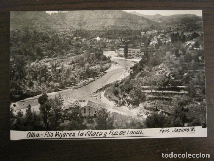 Postales: OLBA-RIO MIJARES, LA VI&Ntilde;AZA Y FABRICA DE LANAS-FOTO JACINTO V.-POSTAL ANTIGUA-VER FOTOS-(68.075)