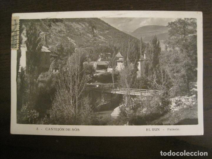 Postales: CASTEJON DE SOS-EL RUN-PAISAJE-FOTOGRAFICA-POSTAL ANTIGUA-(68.093)