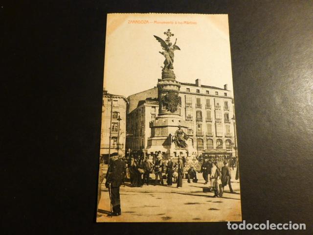 Postales: ZARAGOZA MONUMENTO A LOS MARTIRES - Foto 1