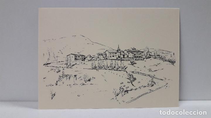 Postkarten: POSTAL DE LASPAULES - VISTA GENERAL . DIBUJO M. LACOMA . EDITA D. SUBIAS. SIN CIRCULAR