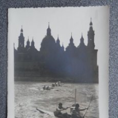 Postales: ZARAGOZA RARA TARJETA FELICITACIÓN EDICIONES SICILIA FOTOGRÁFICAS TAMAÑO POSTAL. Lote 197105240