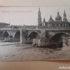 Postales: POSTAL ANTIGUA. ZARAGOZA. ARAGON,PUENTE DE PIEDRA. SIN USO. Lote 197422567
