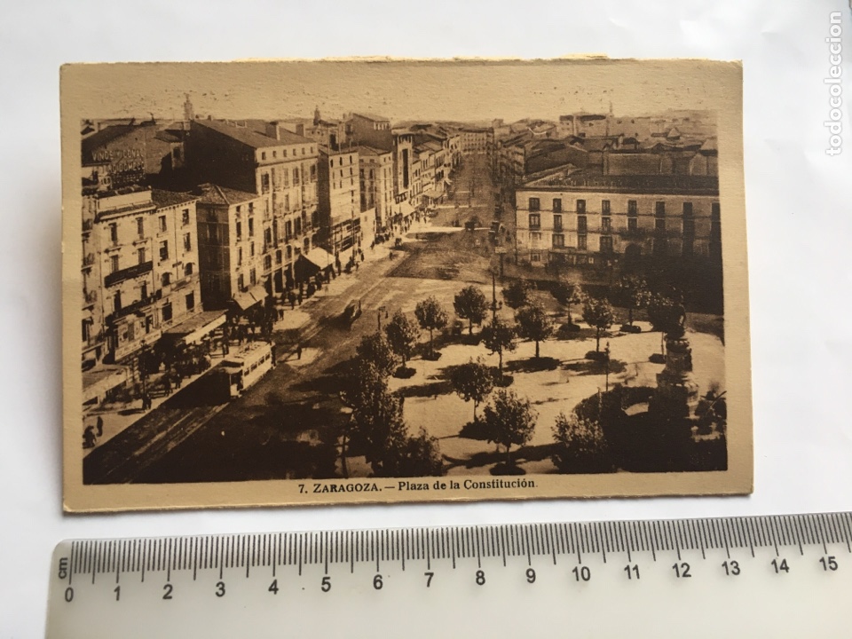 Postales: POSTAL. ZARAGOZA. PLAZA DE LA CONSTITUCI&Oacute;N. - Foto 1