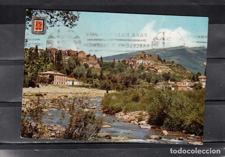 Postales: 2.-  CASTIELLO DE JACA. VISTA GENERAL Y R&Iacute;O ARAG&Oacute;N