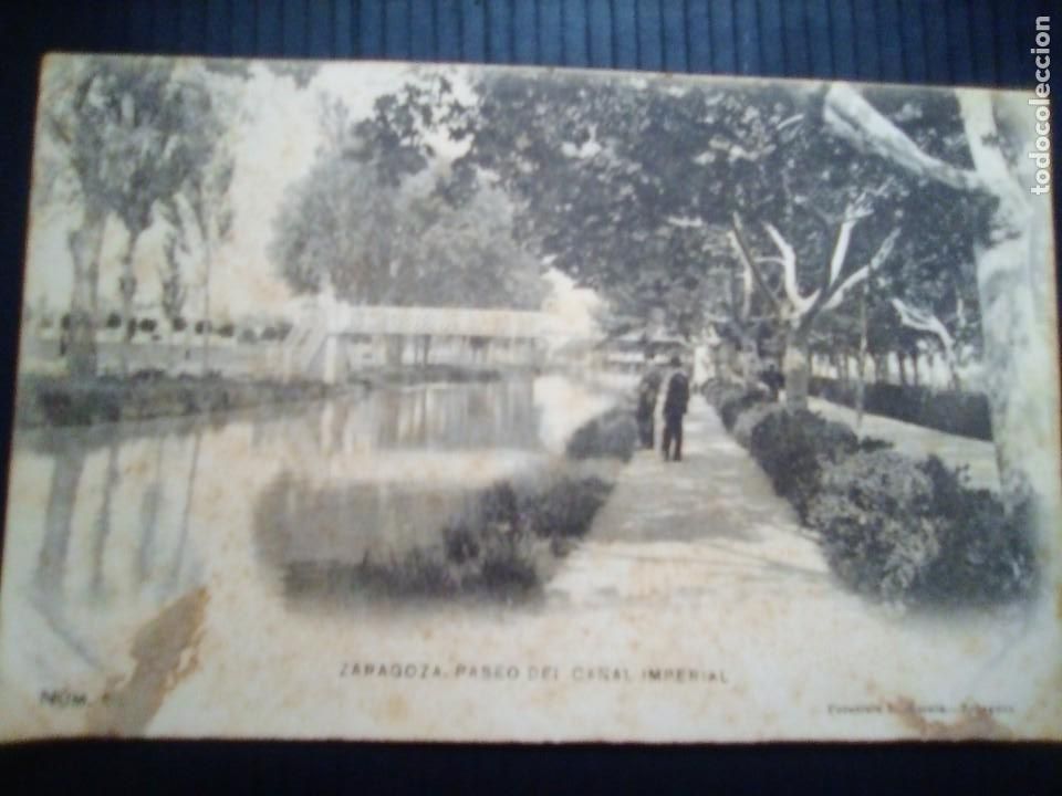 Postales: Zaragoza-Paseo del Canal Imperial.