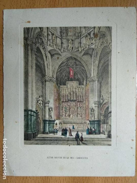 Postales: ALTAR MAYOR DE LA SEO. ZARAGOZA. - Foto 1