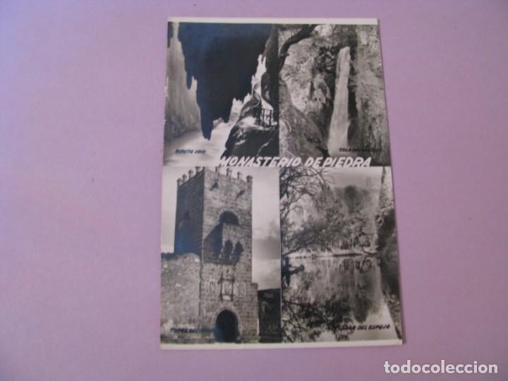Postales: MONASTERIO DE PIEDRA. ED. SICILIA. CIRCULADA 1962. - Foto 1