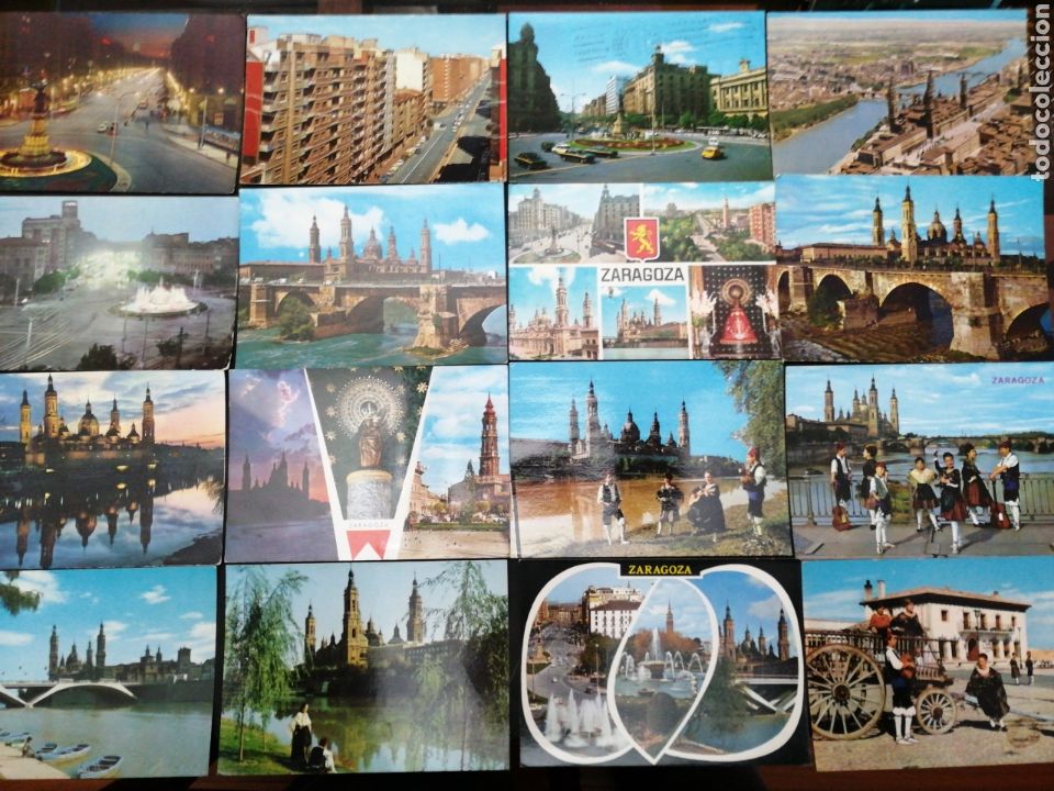 Postales: ZARAGOZA, LOTE DE 48 POSTALES - Foto 3
