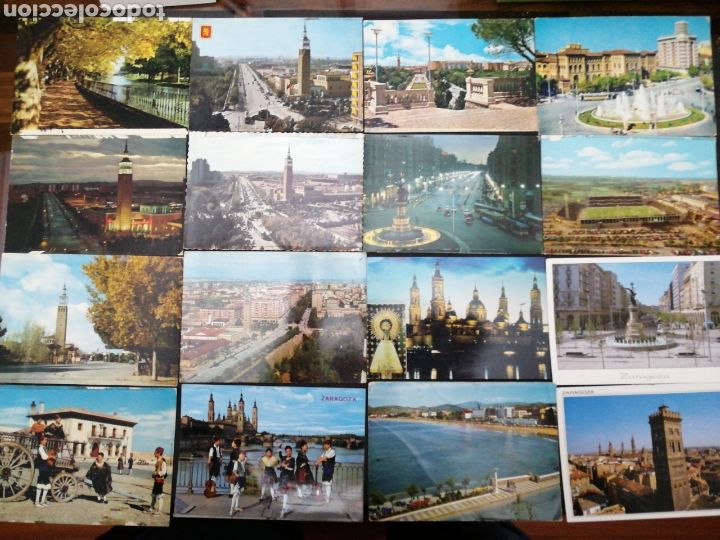 Postales: ZARAGOZA, LOTE DE 48 POSTALES - Foto 1