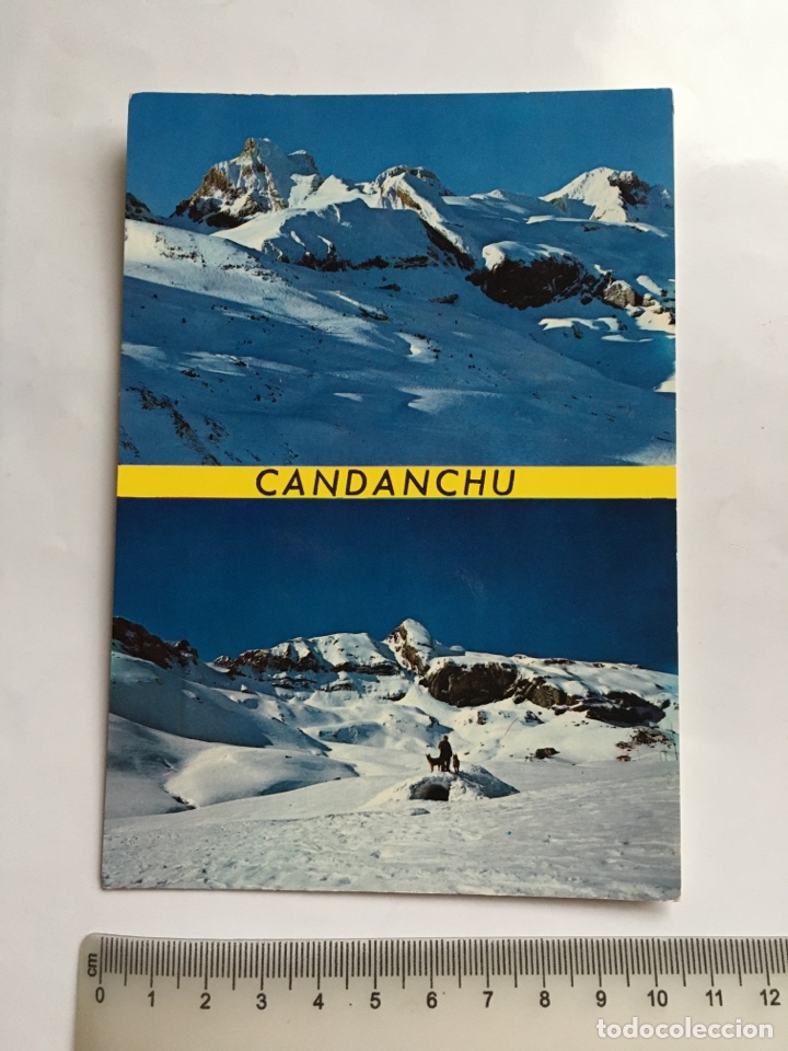 Postales: POSTAL. CANDANCHU. MACIZO DEL ASPE. IGLOD. AL FONDO LA ZAPATILLA. EDICIONES SICILIA.