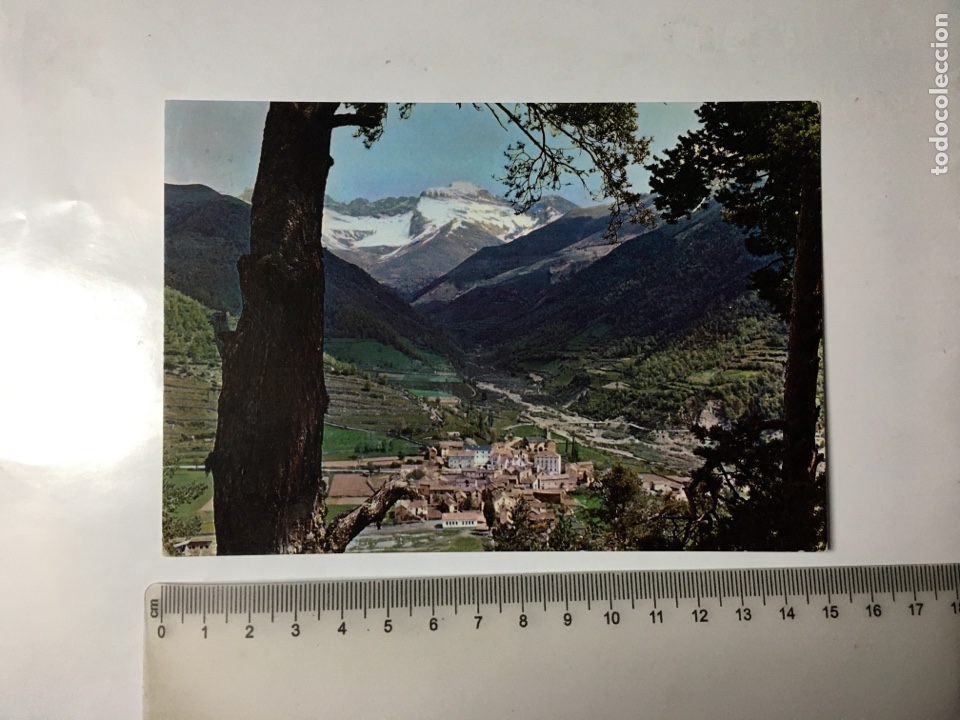 Postales: POSTAL. LINAS DE BROT&Oacute;. VISTA GENERAL Y MACIZO DE TENDE&Ntilde;ERA. EDICIONES SICILIA.