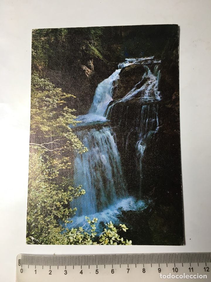 Postales: POSTAL. PARQUE NACIONAL DE ORDESA. CASCADA EN EL R&Iacute;O ARAZAS. EDIC SICILIA.