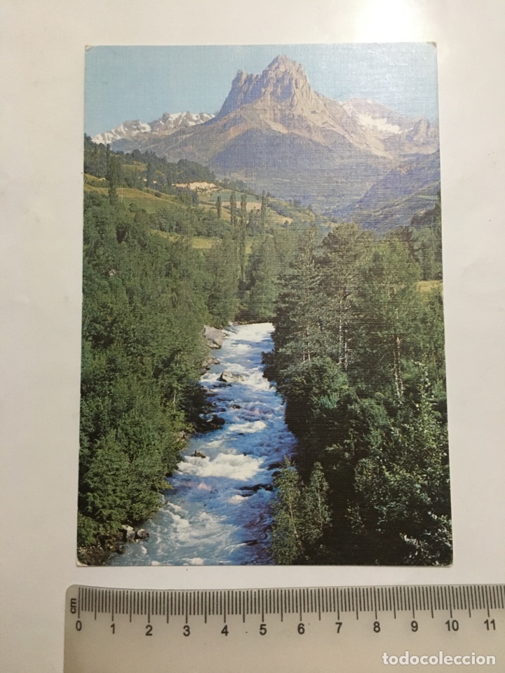 Postales: POSTAL. SALLENT DE GALLEGO. PE&Ntilde;A FORATATA Y R&Iacute;O GALLEGO. EDICIONES SICILIA.