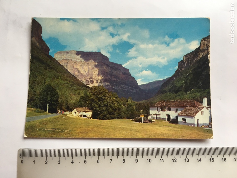 Postales: POSTAL. PARQUE NACIONAL DE ORDESA. ENTRADA AL VALLE. CASA OLIVAN. EDICIONES SICILIA.