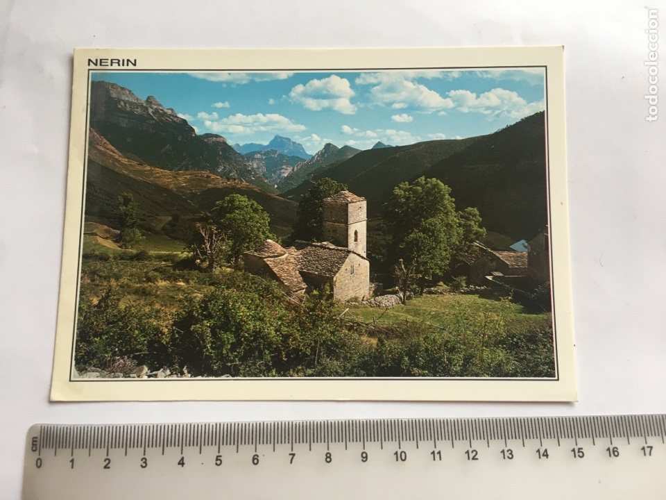 Postales: POSTAL. NERIN. AL FONDO SESTRALES Y PE&Ntilde;A MONTESA. EDICIONES SICILIA.