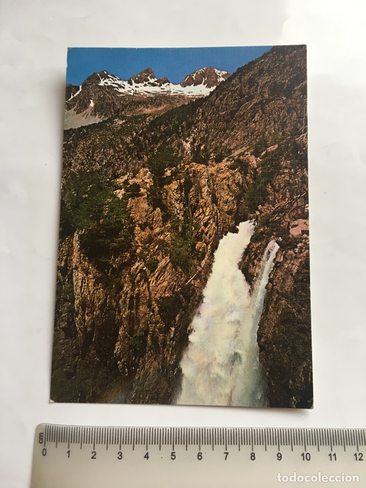 Postales: POSTAL. BALNEARIO DE PANTICOSA. CASCADA DEL PINO, PICOS BANDERAS Y GARMO NEGRO. EDICIONES SICILIA.
