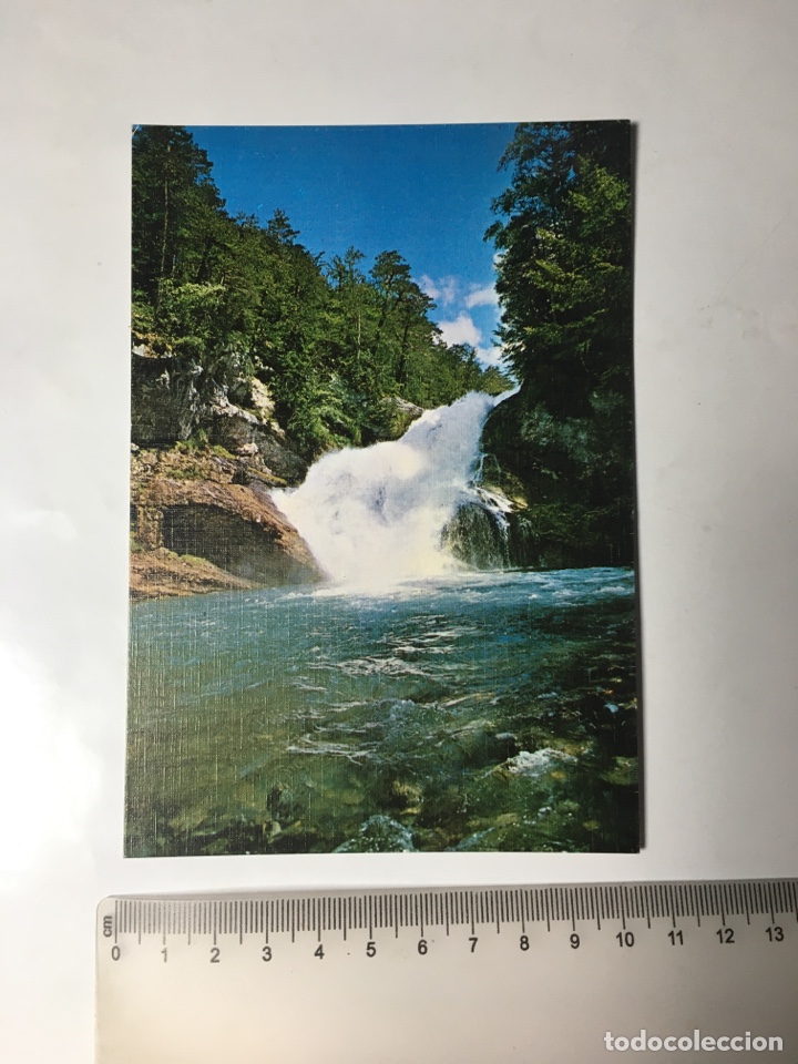 Postales: POSTAL. PARQUE NACIONAL DE ORDESA. CASCADA EN EL R&Iacute;O ARAZAS. EDICIONES SICILIA.