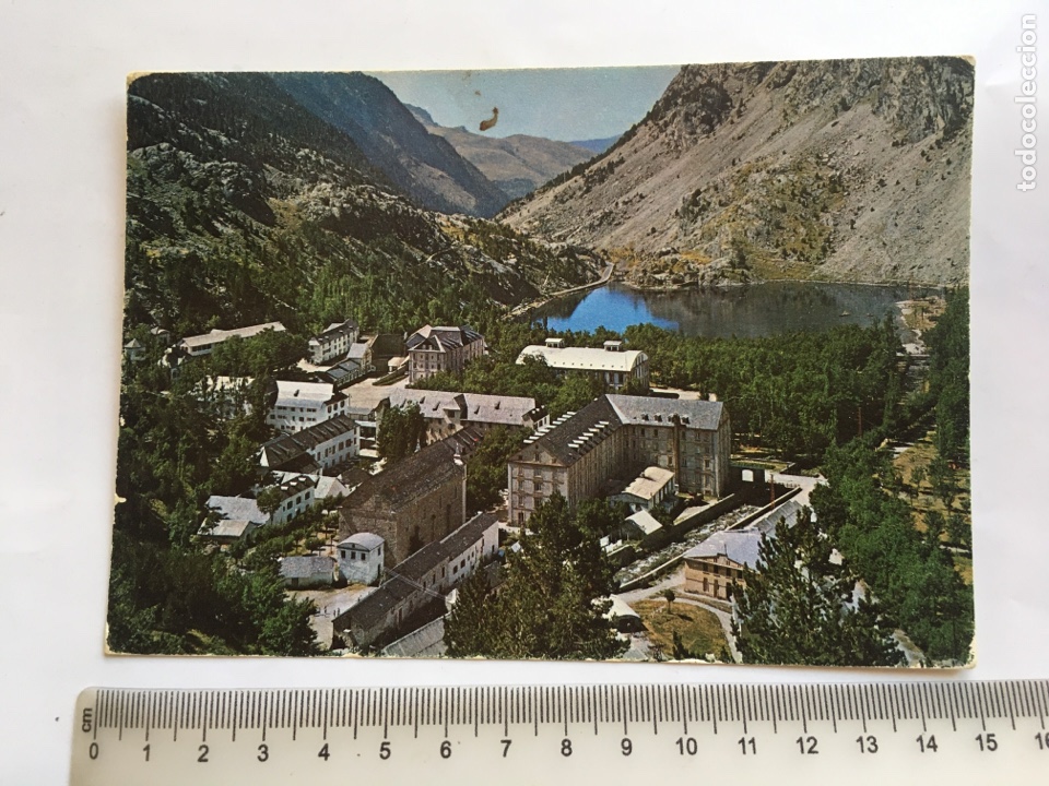 Postales: POSTAL. BALNEARIO DE PANTICOSA. VISTA GENERAL Y LAGO. EDICIONES SICILIA.