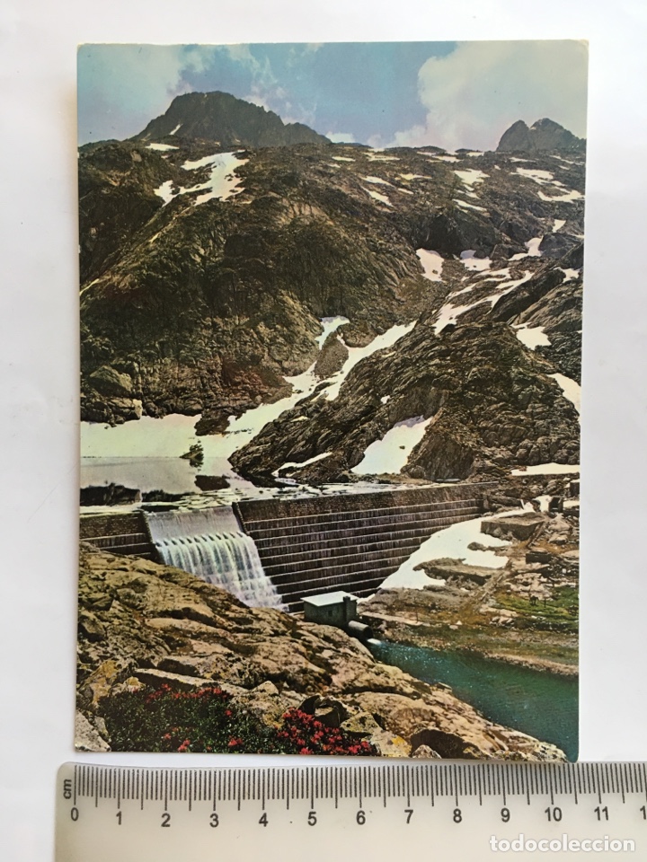 Postales: POSTAL. BALNEARIO DE PANTICOSA. PRESA DE BACHIMA&Ntilde;A. EDICIONES SICILIA.