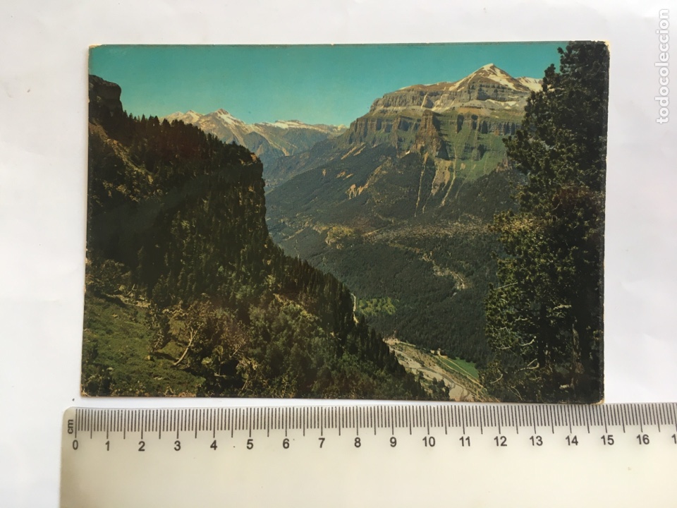 Postales: POSTAL. PARQUE NACIONAL DE ORDESA. VISTA DEL VALLE, TENDERE&Ntilde;A Y MONDARRUEGO. EDICIONES SICILIA.