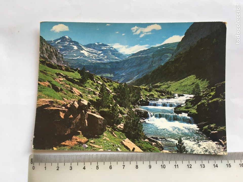 Postales: POSTAL. PARQUE NACIONAL DE ORDESA. GRADAS DE SOASO, MONTE PERDIDO Y SOUM DE RAMON. EDIC SICILIA.