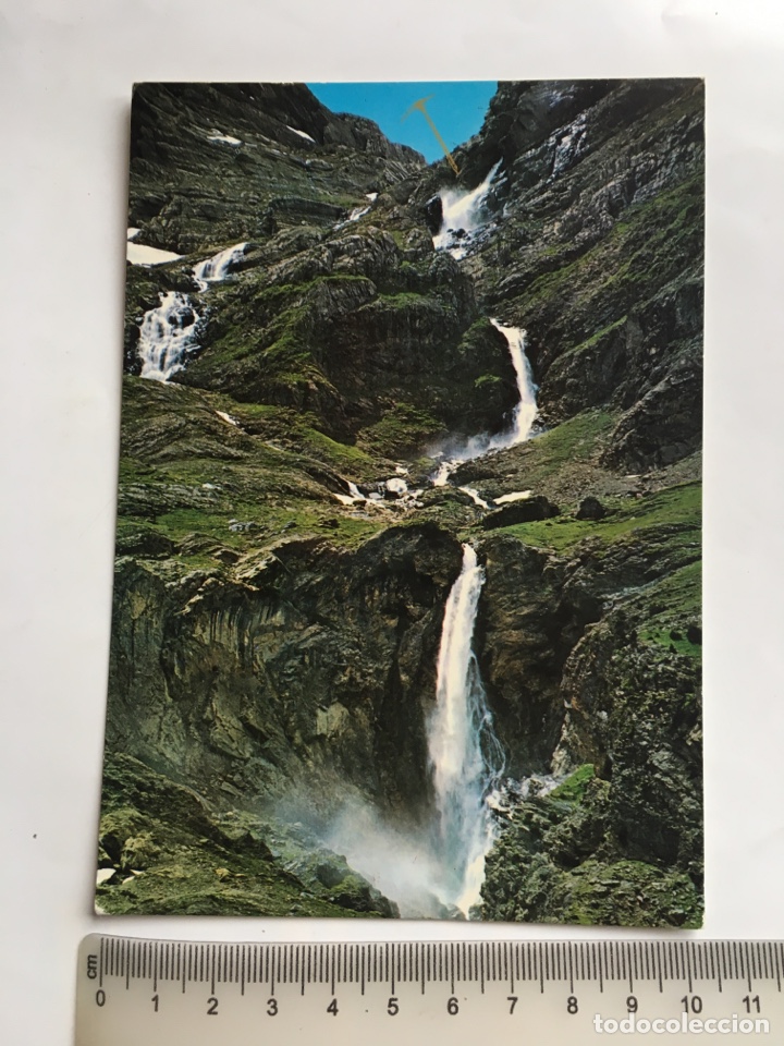 Postales: POSTAL. BIELSA-VALLE DE PINETA. CASCADA MONTE PERDIDO. EDICIONES SICILIA.