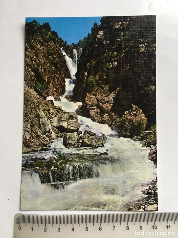 Postales: POSTAL. BALNEARIO DE PANTICOSA. CASCADA DEL PINO. EDICIONES SICILIA.