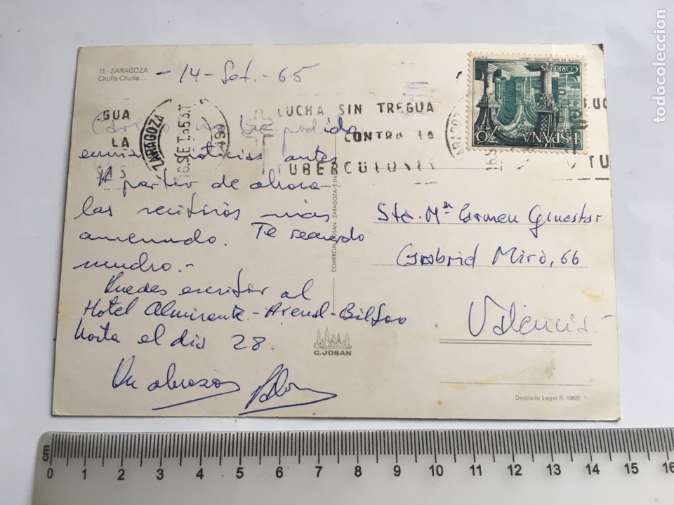 Postales: POSTAL. ZARAGOZA. CHUFLA. CHUFLA. C. JOSAN. - Foto 2