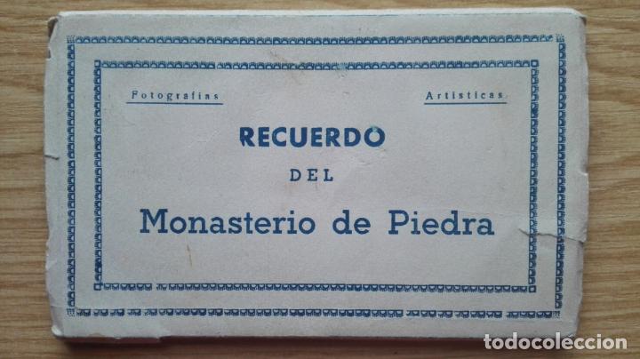 Postales: BLOQUE 10 POSTALES FOTOGRAFICAS, RECUERDO DEL MONASTERIO DE PIEDRA, EDICIONES ARRIBAS