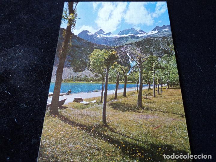 Postales: N&ordm; 35 BALNEARIO DE PANTICOSA EL LAGO Y PICOS BANDERAS ED. SICILIA