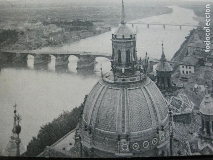 Postcards: ZARAGOZA-PANORAMICA DESDE LA TORRE DEL PILAR-POSTAL ANTIGUA-(69.277)