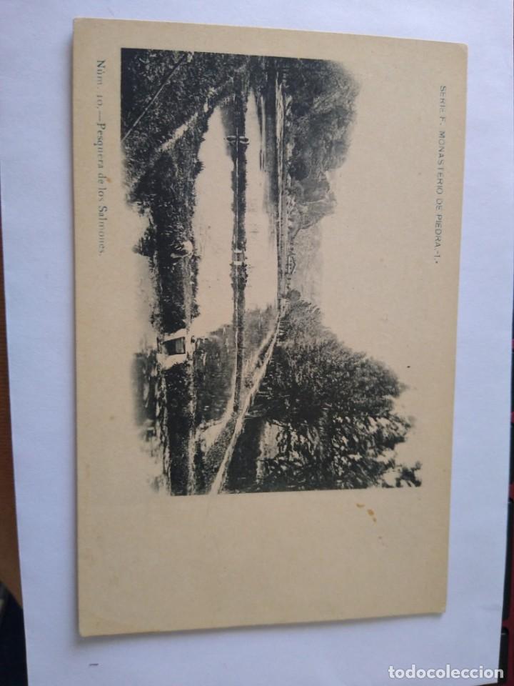 Postcards: Serie F Monasterio de Piedra 1. Num 10 pesquera de los salmones. Sin circular