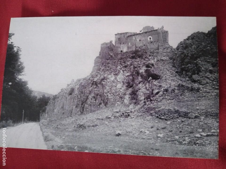 Postales: Albarrac&iacute;n Antiguo Castillo.. Cartela pegada en el reverso.