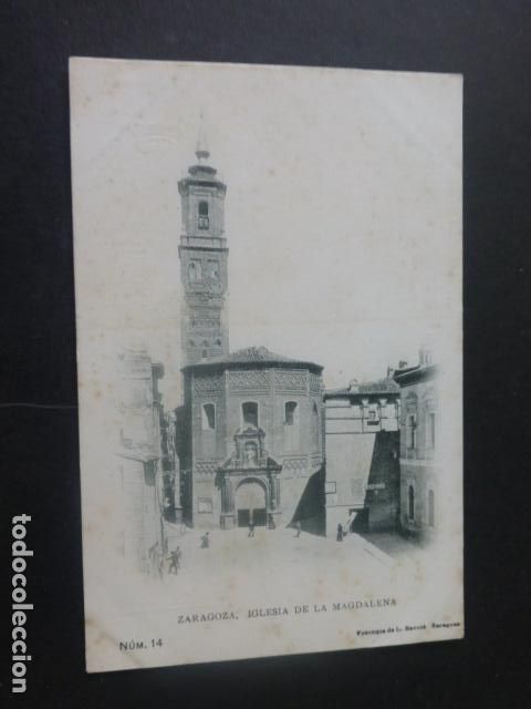 Postales: ZARAGOZA IGLESIA DE LA MAGDALENA - Foto 1