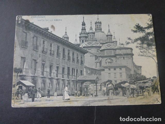 Postales: ZARAGOZA VISTA DE LA RIBERA - Foto 1